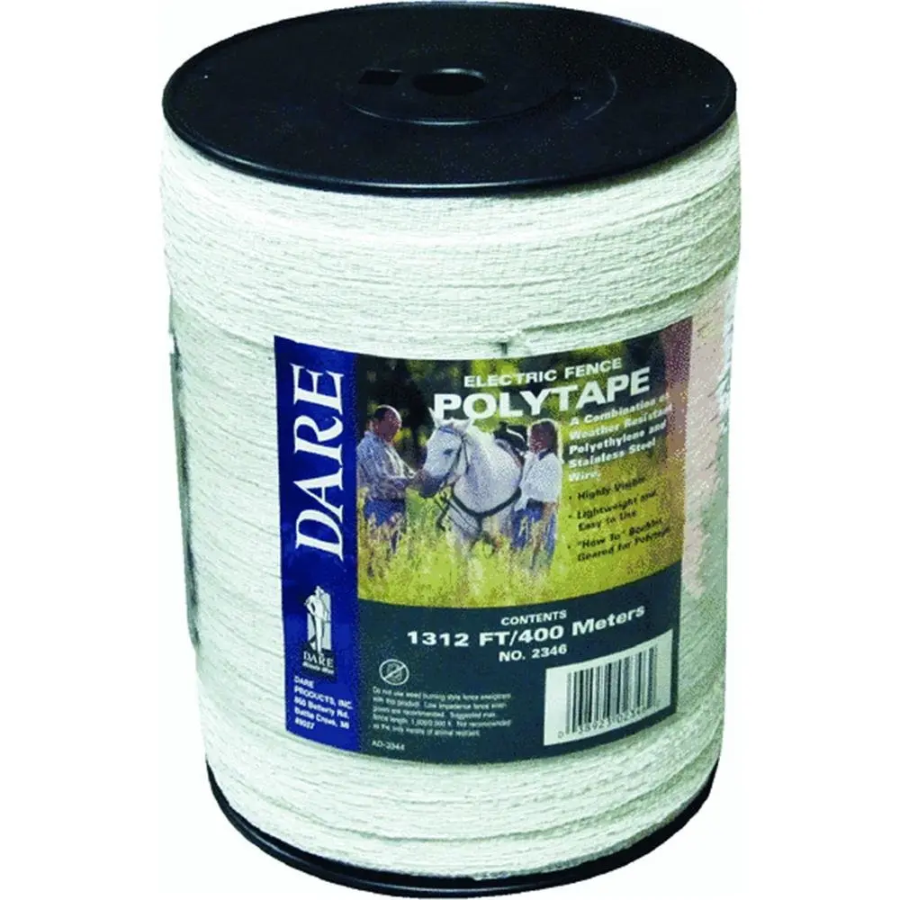 DARE PRODUCTS 2346 1312' 1/2" Poly Tape | UV Protected Polyethylene & Stainless Steel Wire - main product image