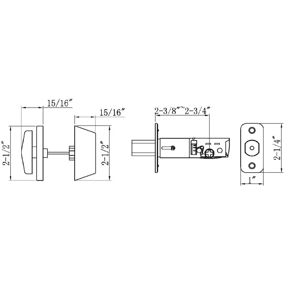 Design House Pro Series Single Cylinder Deadbolt Polished Brass | Residential Grade-3 Security - view 2