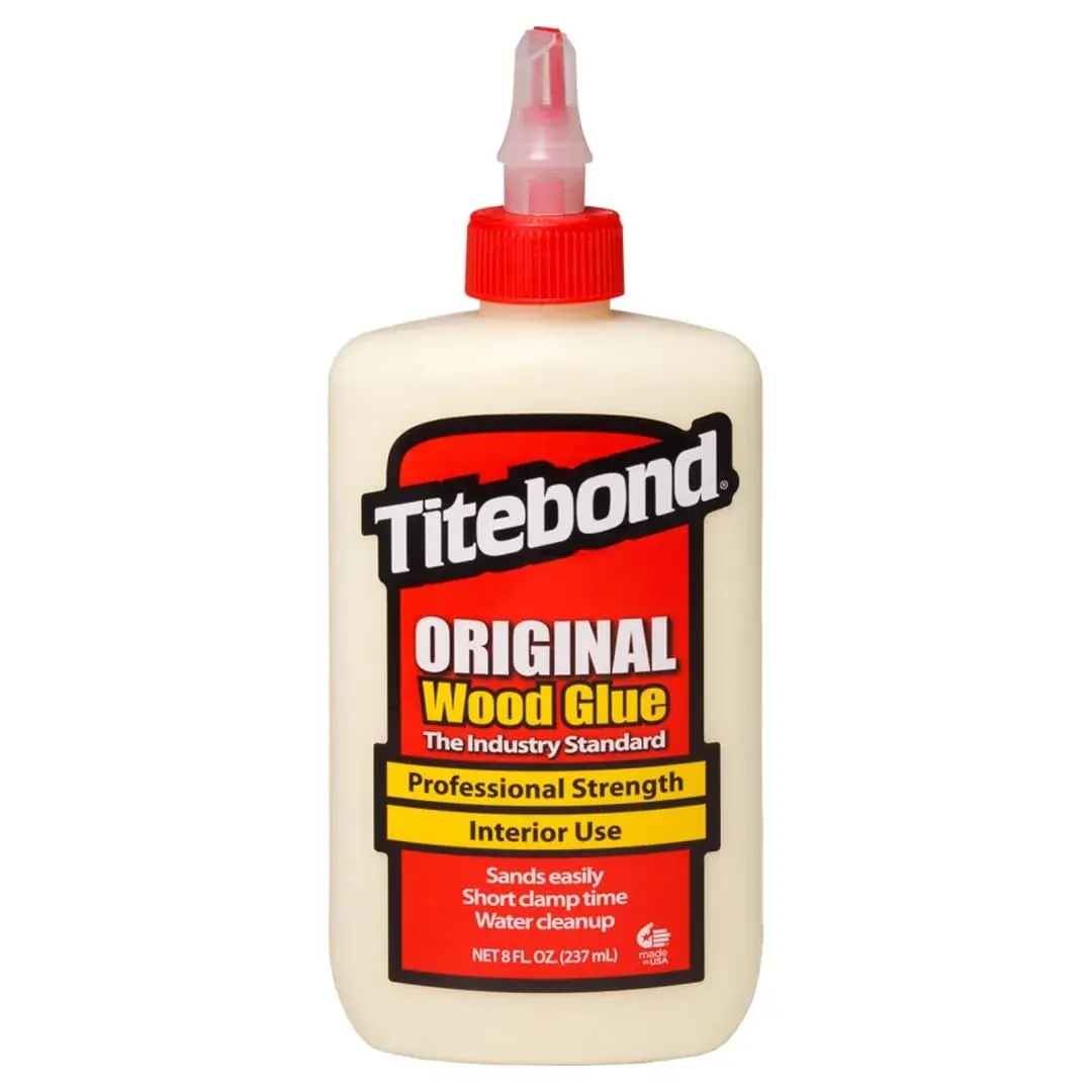 Titebond Original Wood Glue 5063, Industry Standard, 8 fl oz (237 ml) Bottle | Bonds Stronger Than Wood - main product image
