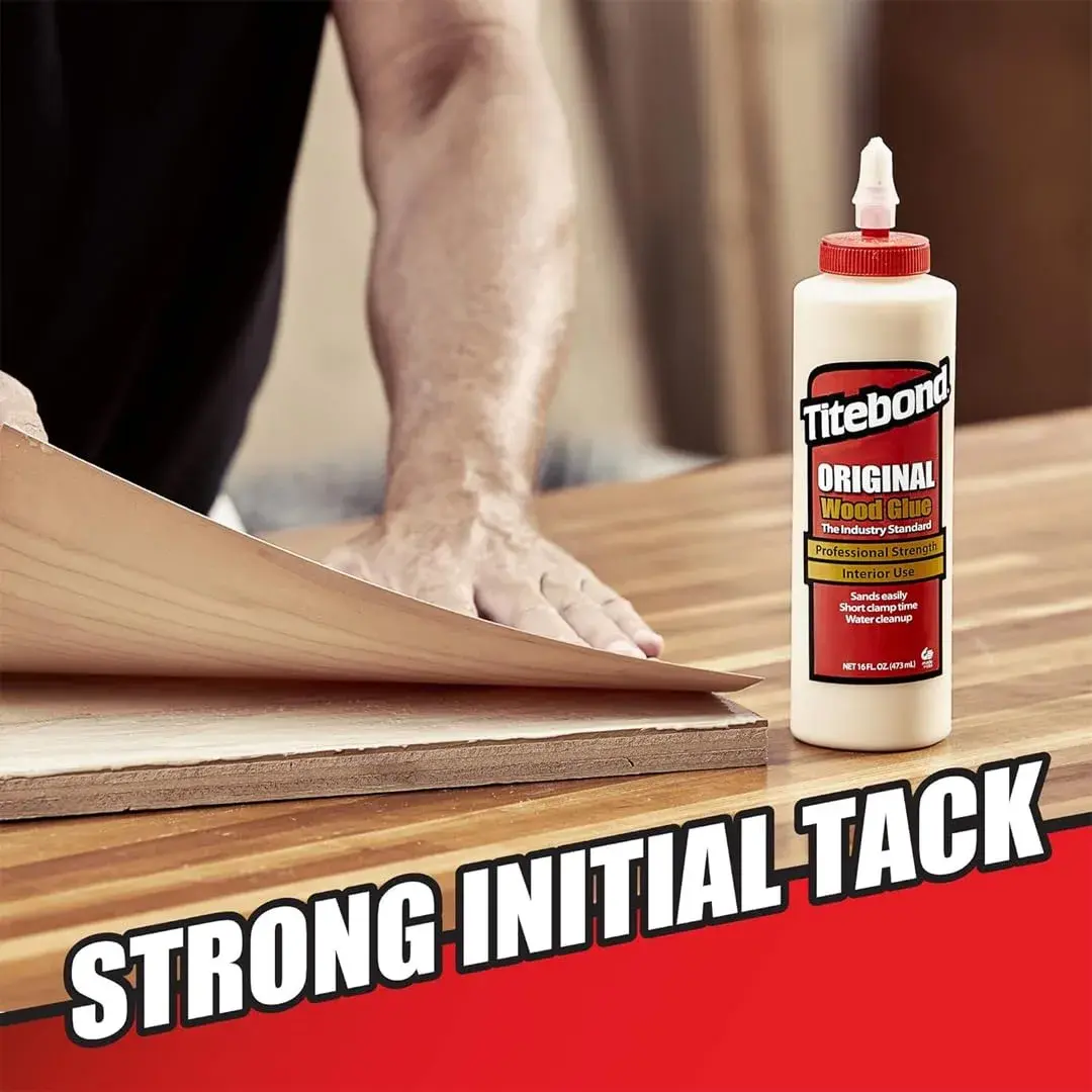 Titebond Original Wood Glue 5063, Industry Standard, 8 fl oz (237 ml) Bottle | Bonds Stronger Than Wood - view 2