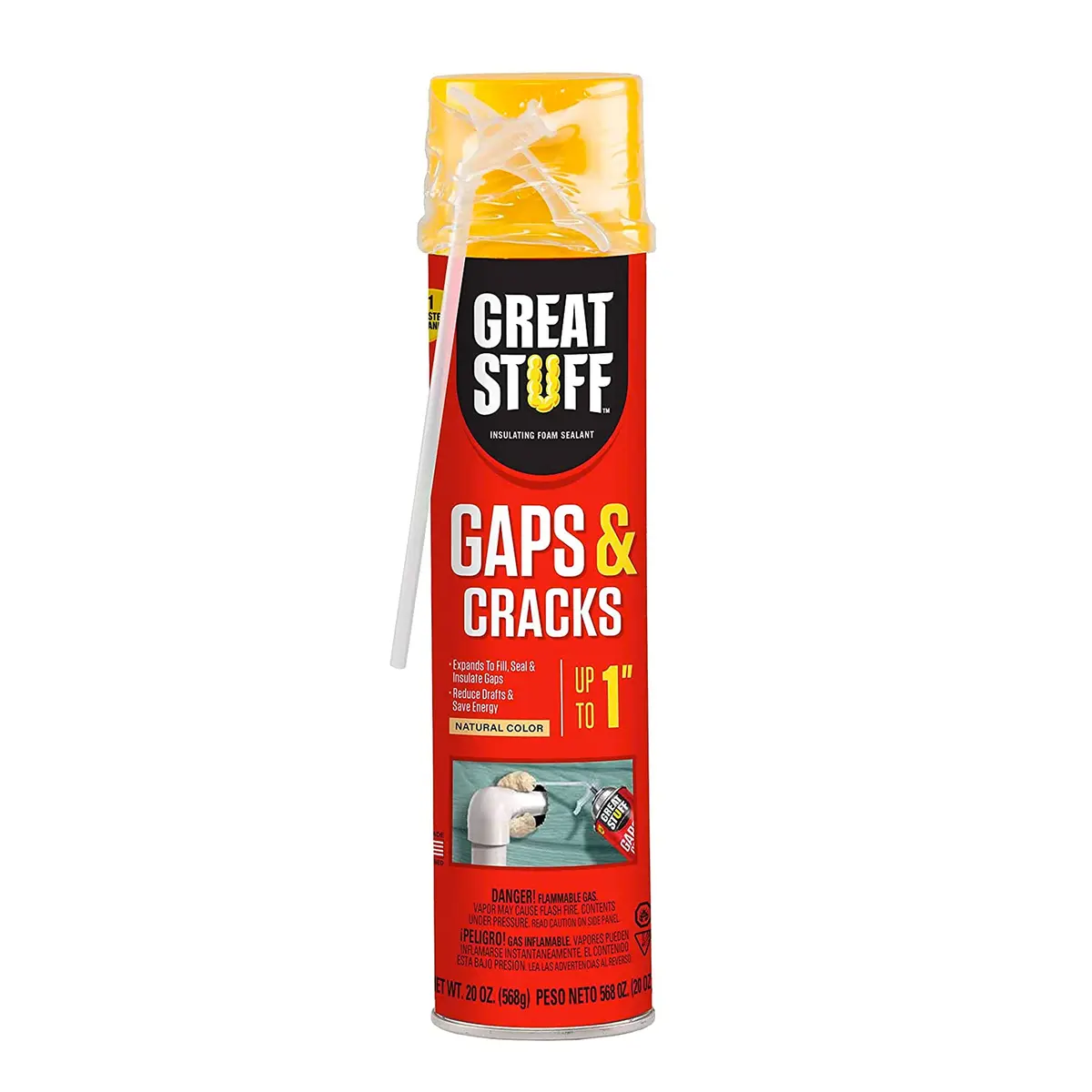 Great Stuff Insulating Foam Sealant 20oz | Airtight, Moisture-Resistant Ivory Sealant - main product image