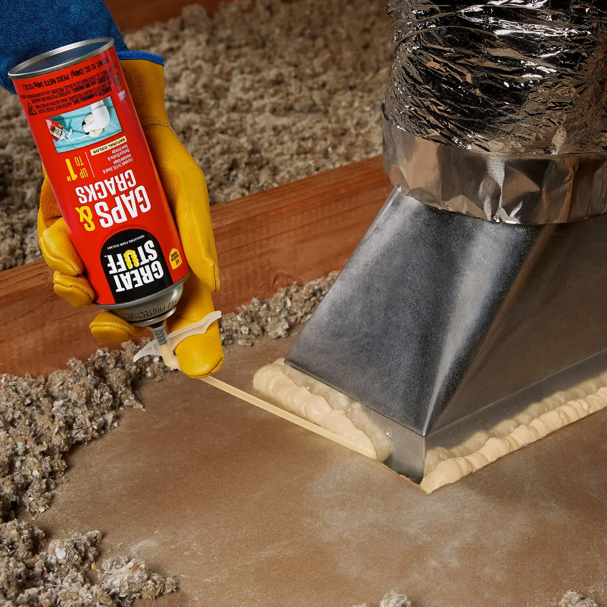 Great Stuff Insulating Foam Sealant 20oz | Airtight, Moisture-Resistant Ivory Sealant - view 5