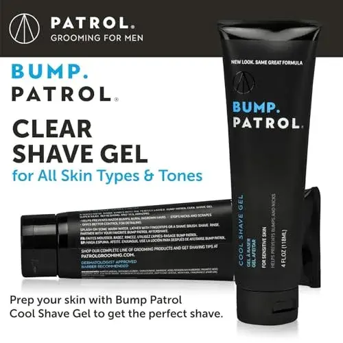 Bump Patrol Cool Shave Gel - Sensitive Clear Shaving Gel with Menthol 118ml (4 Fl Oz) | Prevents Razor Burn, Bumps, Ingrown Hair - view 3
