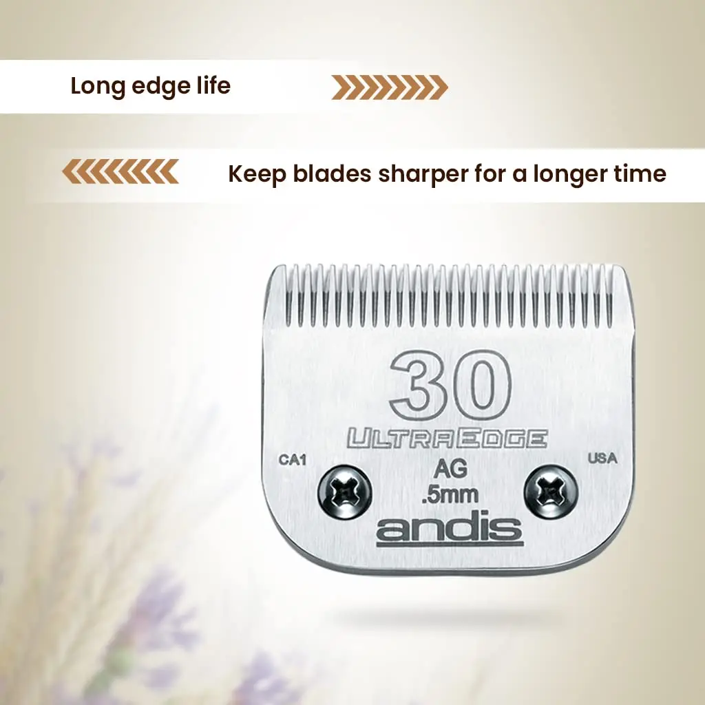 Andis UltraEdge Blade Size 30 1/50in Chrome | Professional Pet Grooming Blade for Large Animals - view 9