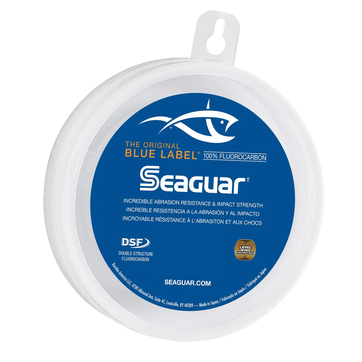 Seaguar Blue Label 100% Flourocarbon Fishing Line 4 lbs | Fast sinking, superior strength, trusted by pros - main product image