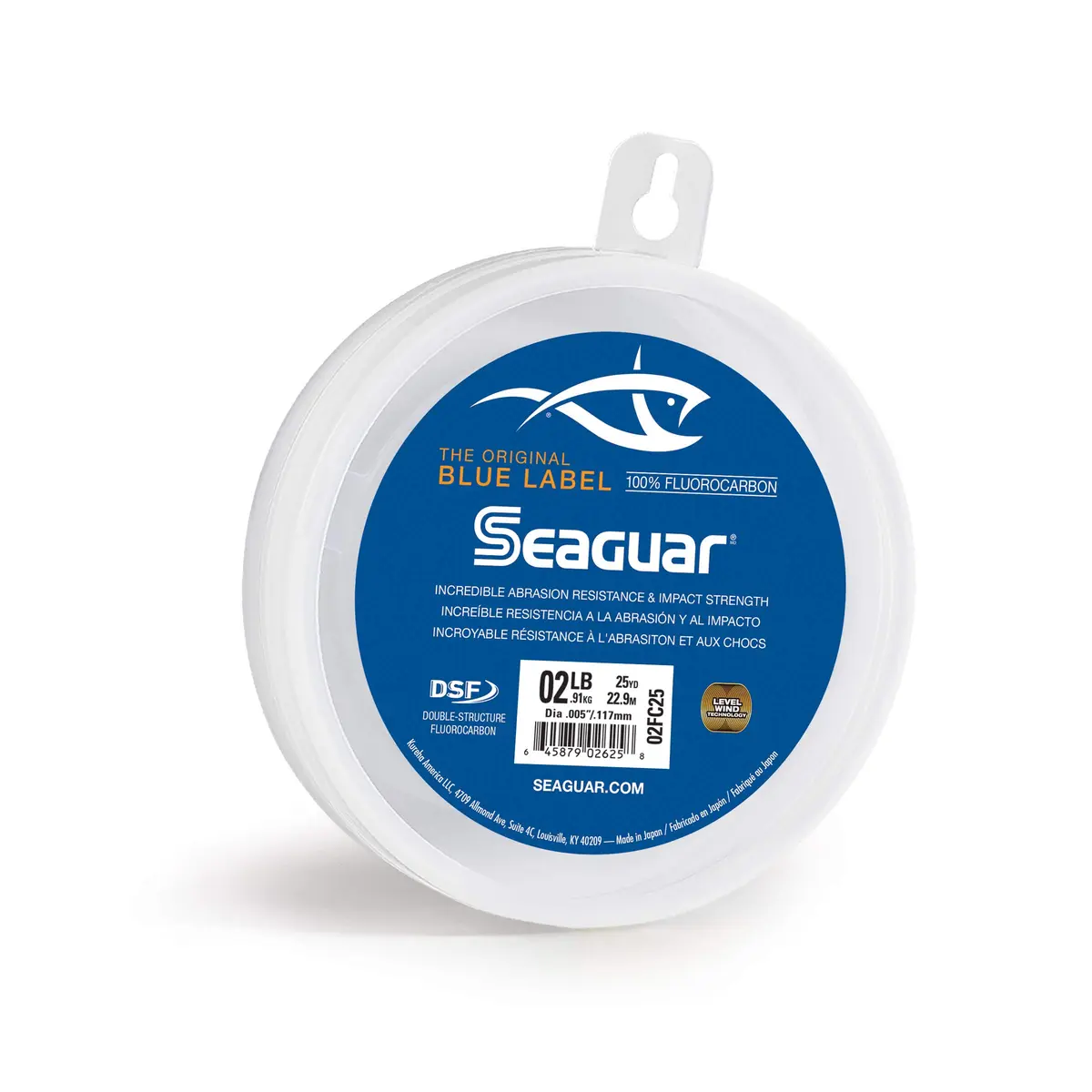 Seaguar Blue Label Fluorocarbon Fishing Line 2 lbs | Superior Knot & Tensile Strength (70-120 chars) - main product image