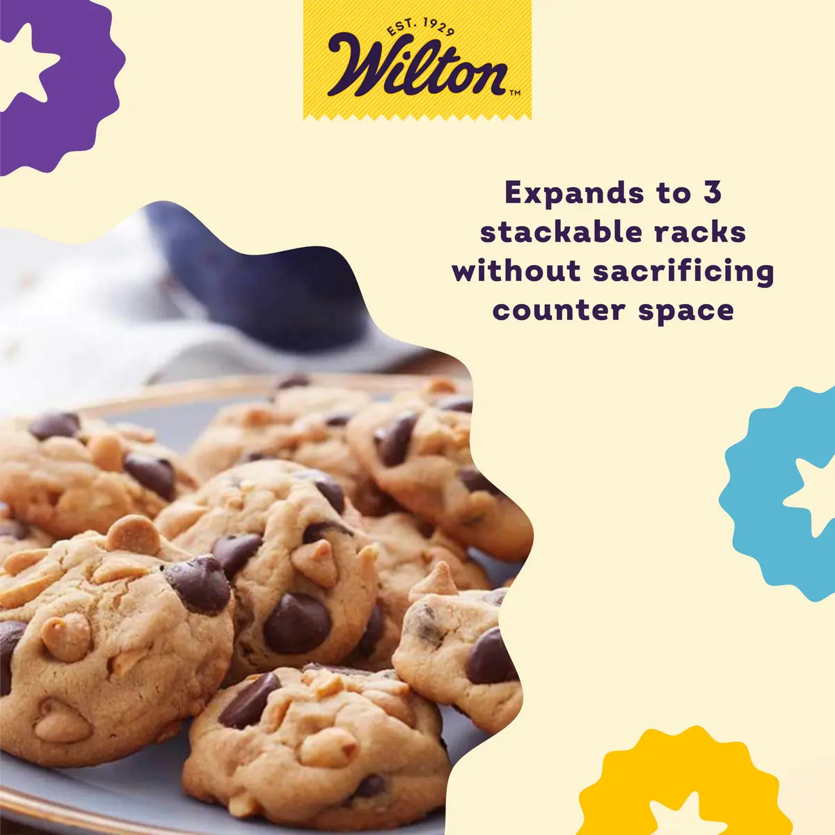 Wilton Excelle Elite 3-Tier Cooling Rack | 41.3cm (16.25 in) x 26.1cm (10.25 in) x 5.5cm (2.25 in) - view 5