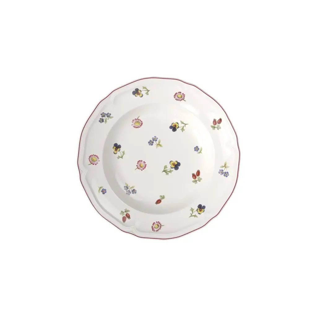 Villeroy & Boch Petite Fleur Soup Plate, 9 oz Porcelain | Floral Garden Design, Made in Germany - main product image