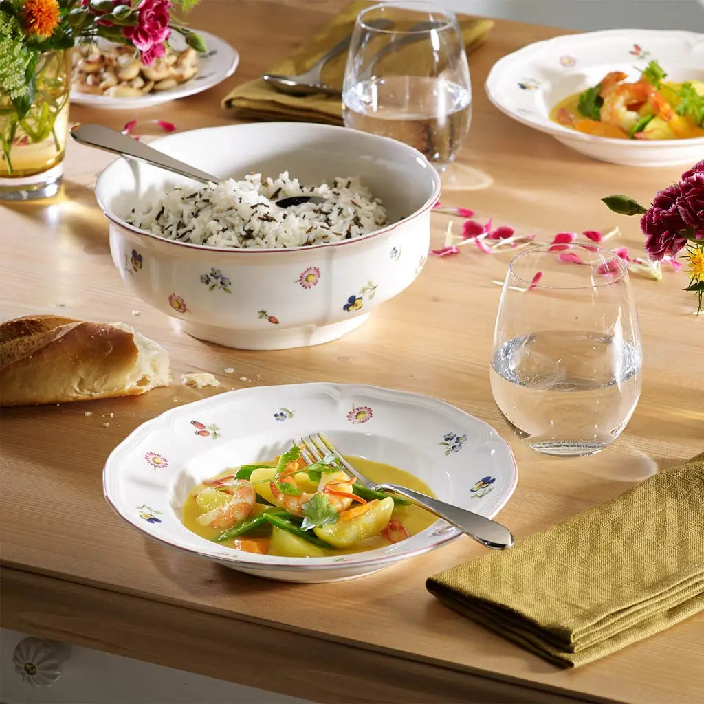 Villeroy & Boch Petite Fleur Soup Plate, 9 oz Porcelain | Floral Garden Design, Made in Germany - view 3