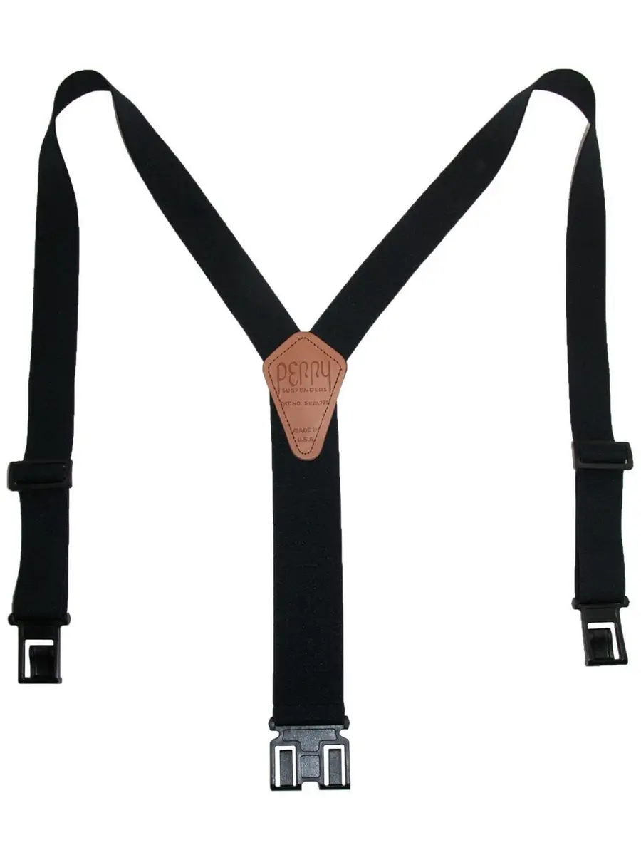 PERRY SUSPENDERS™ 1 1/2" Original Suspenders, Black | Secure Belt Hook Design for All-Day Comfort - view 4