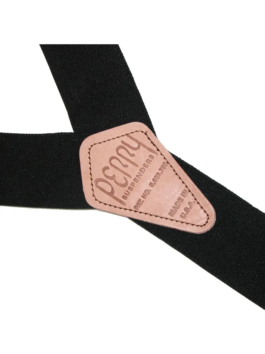 PERRY SUSPENDERS™ 2" Original Suspenders, Black | Durable Belt Hook Design for All-Day Comfort - view 5