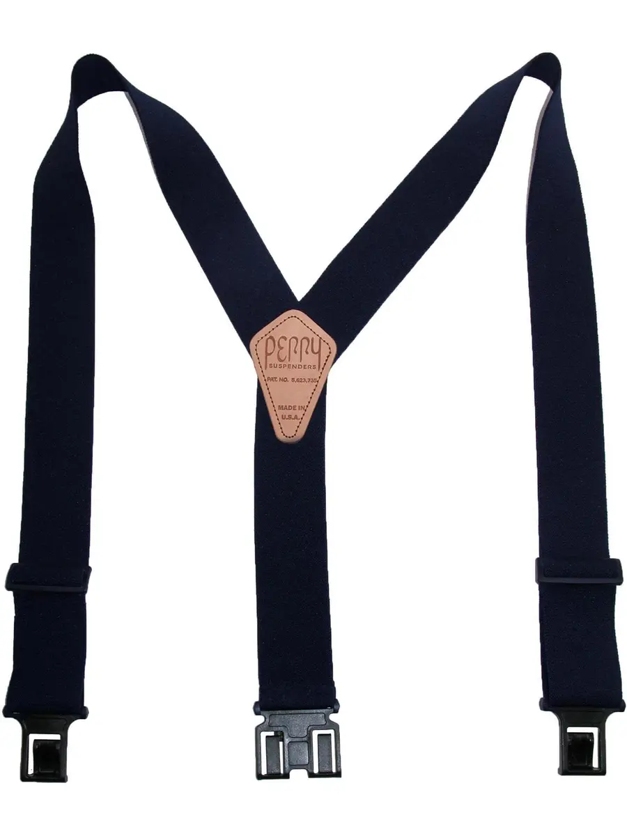 PERRY SUSPENDERS™ 2" Original Suspenders, Navy | Durable Belt Hook Design for Men - view 4