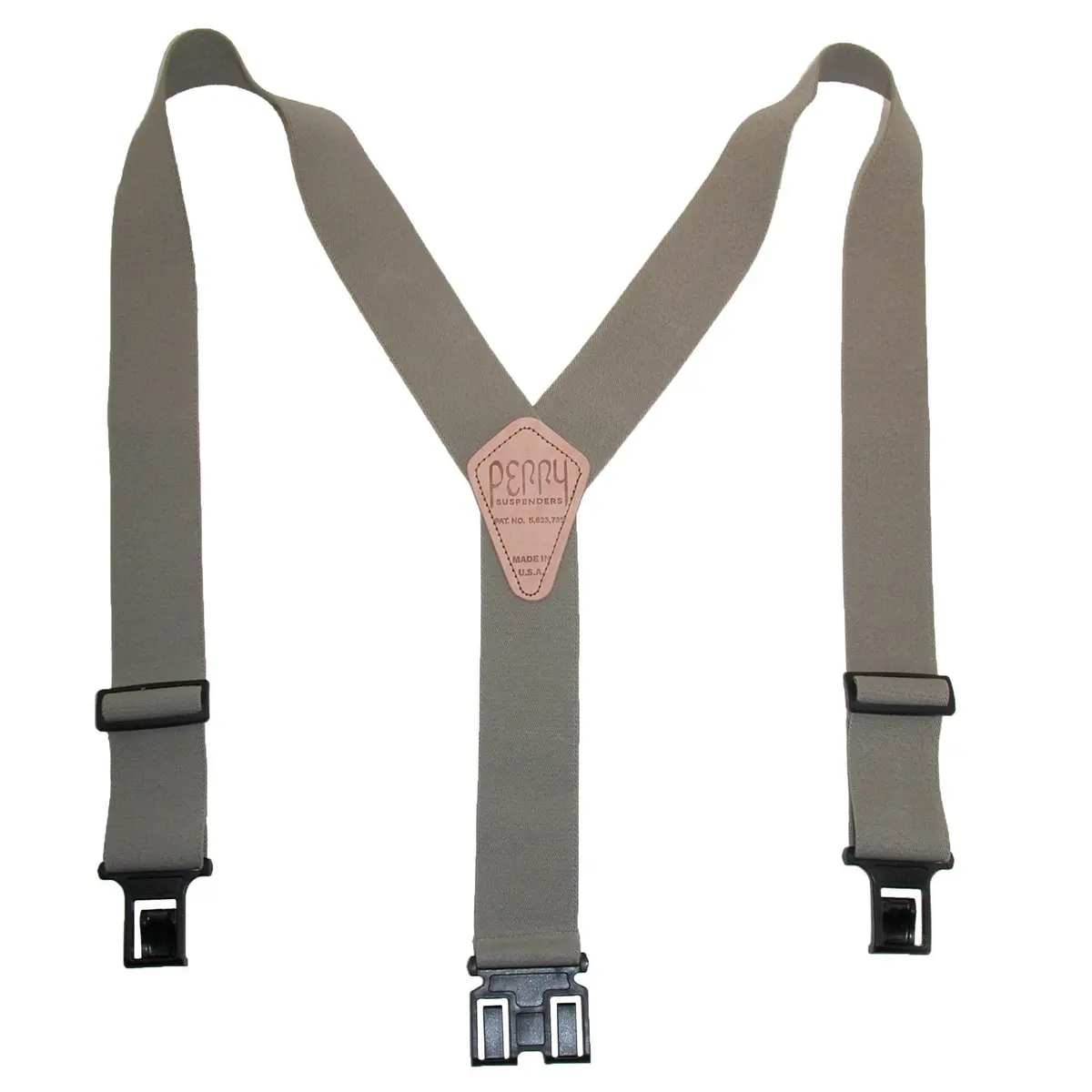 PERRY SUSPENDERS 2" Original (Tan, Big & Tall) | Durable Belt Hook Suspenders for Men - main product image