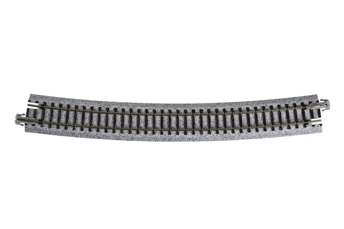 Kato Unitrack N Scale Model Train Track 718mm Radius 15° Curve | Nickel Silver Alloy, Easy Setup - view 2