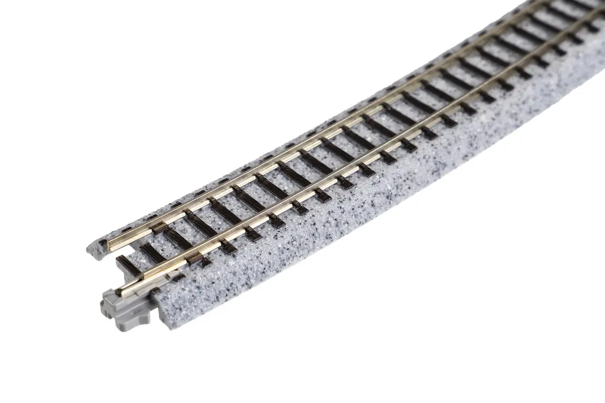 Kato Unitrack N Scale Model Train Track 718mm Radius 15° Curve | Nickel Silver Alloy, Easy Setup - view 3