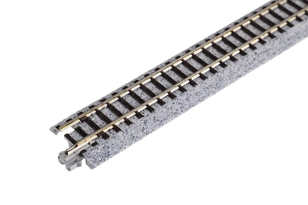 Kato N Scale Unitrack 7 5/16" (186mm) Straight Track - 4 per package | Precision Engineered Model Railroad Component - view 6