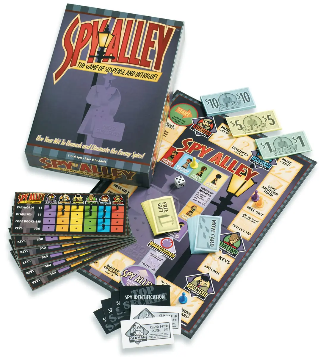 SPY ALLEY Strategy Board Game - Social Deduction & Bluffing - Family Fun - Ages 8+ | Award-Winning - view 2