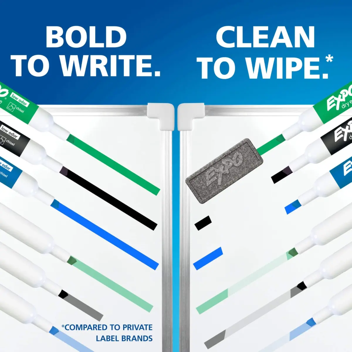 EXPO Dry Erase Markers, Low Odor, Chisel Tip, 12 Count | Vibrant Ink for Whiteboards & Non-Porous Surfaces - view 7