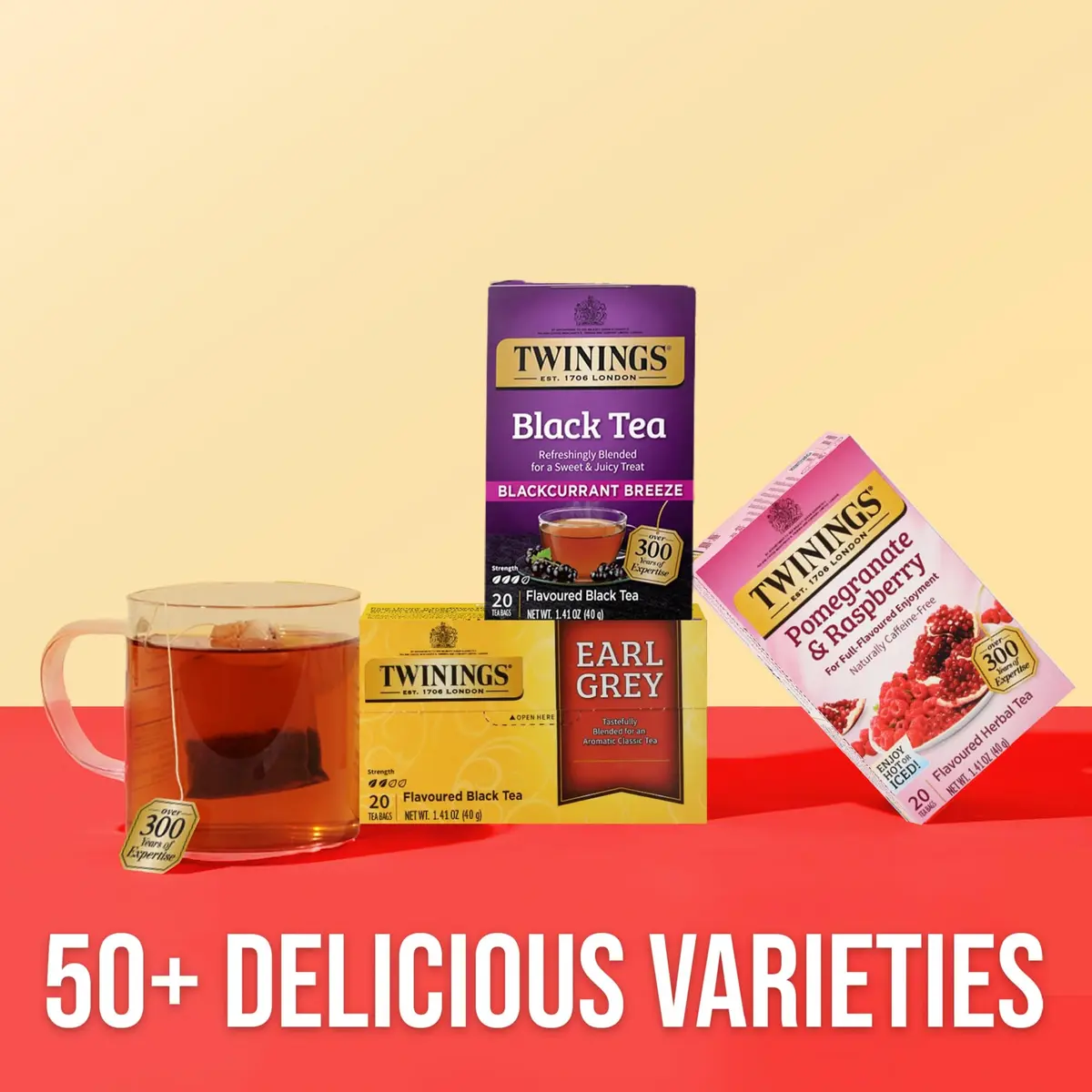 Twinings Blackcurrant Breeze Black Tea Bags 20 | Fruity & Caffeinated (70-120 chars) - view 6