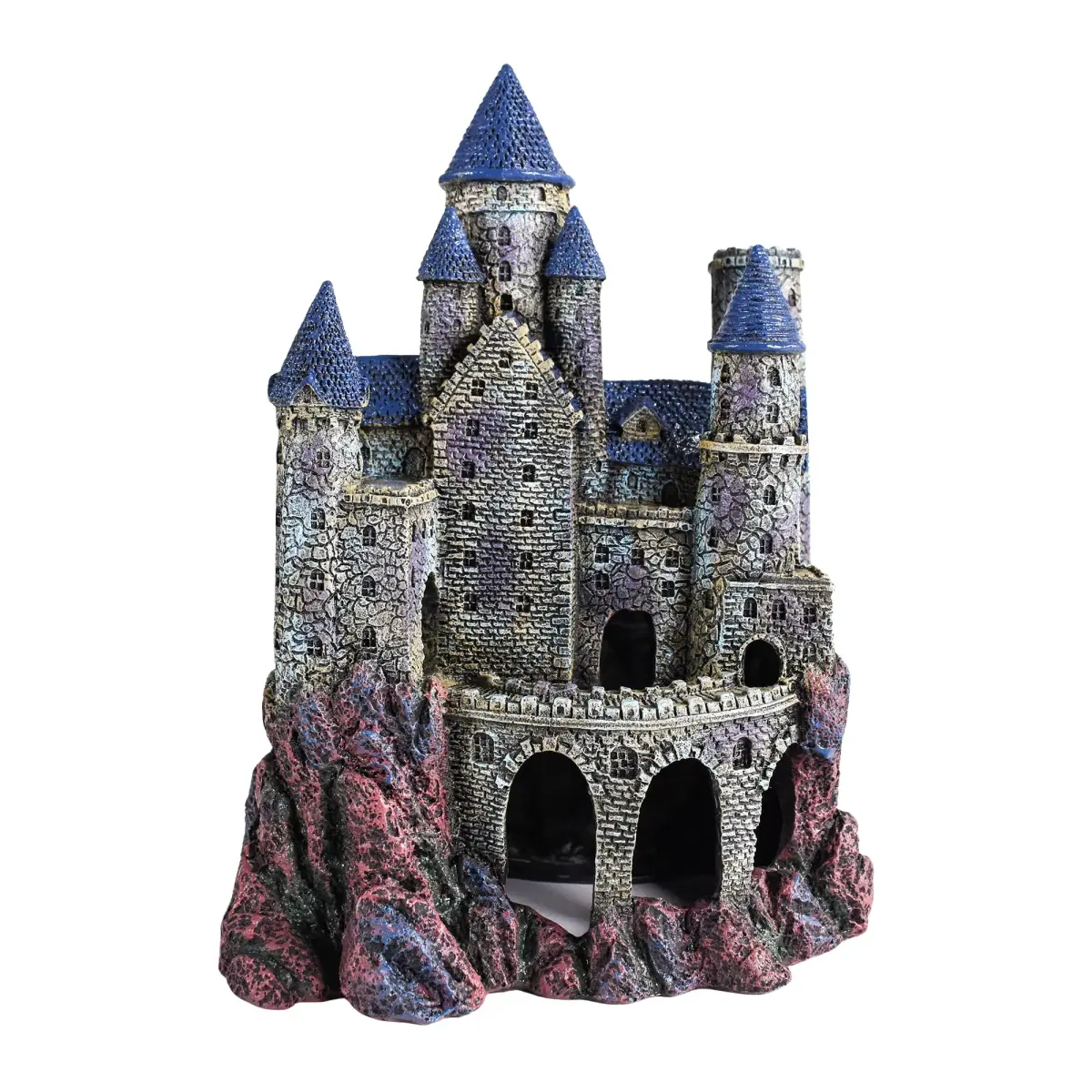 Penn-Plax Age-of-Magic Wizard's Castle Aquarium Decor Large 10" (25.4 cm) | Safe Resin for Freshwater & Saltwater Tanks - main product image