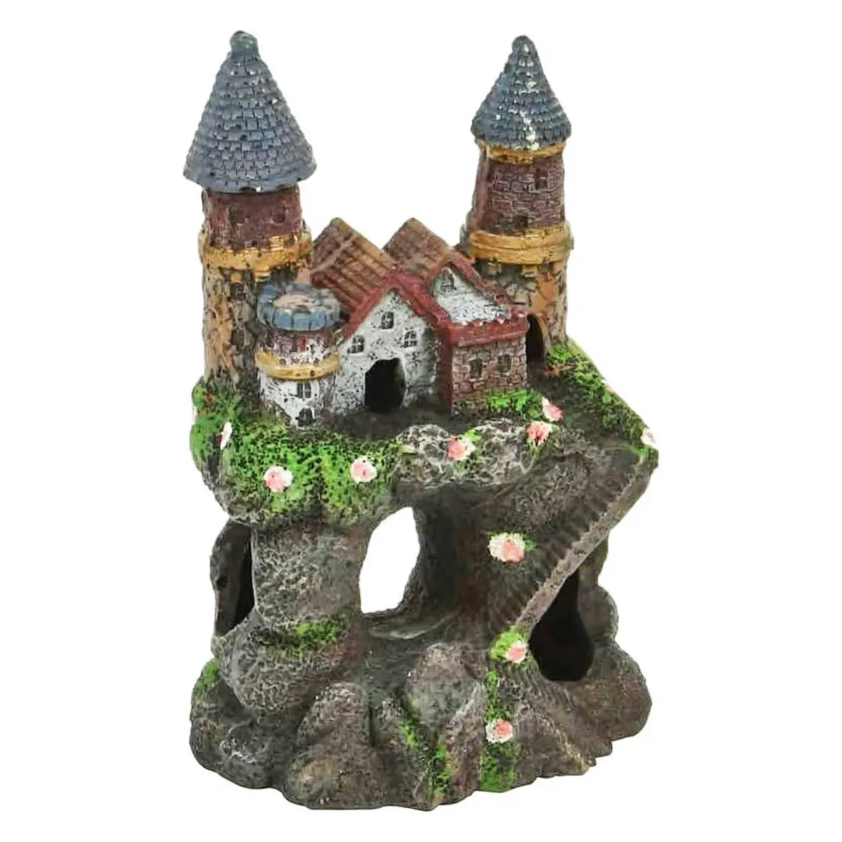 Penn-Plax Enchanted Castle Aquarium Decoration Small | Safe for Freshwater and Saltwater Fish Tanks - main product image