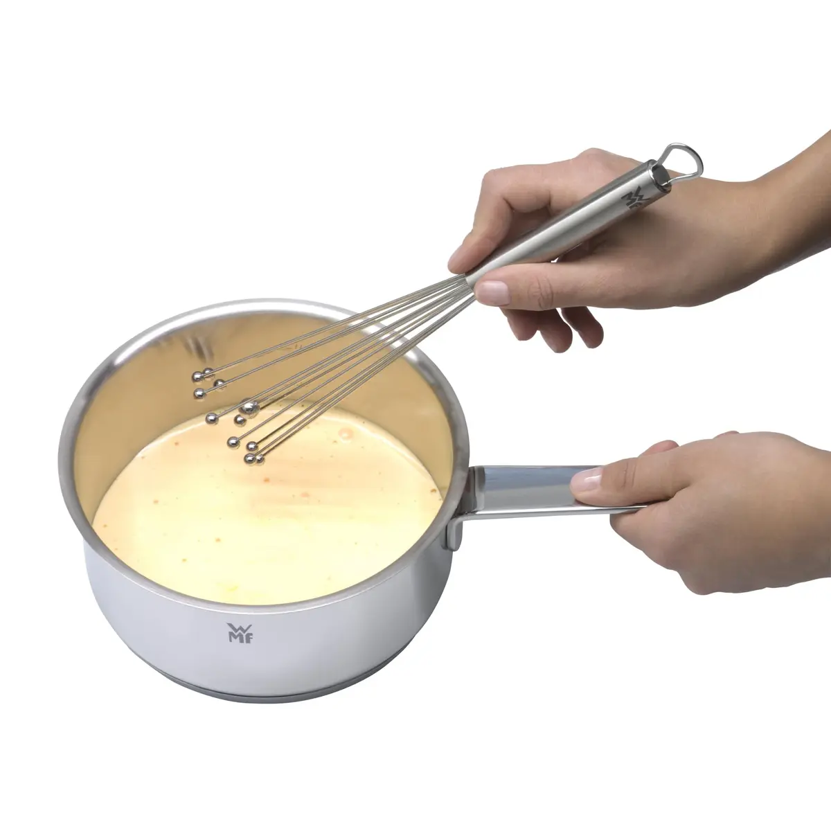 WMF Profi Plus Whisk - 27 cm, Stainless Steel Balls, Cromargan Stainless Steel, Partially Matte | Professional Kitchen Utensil - view 4
