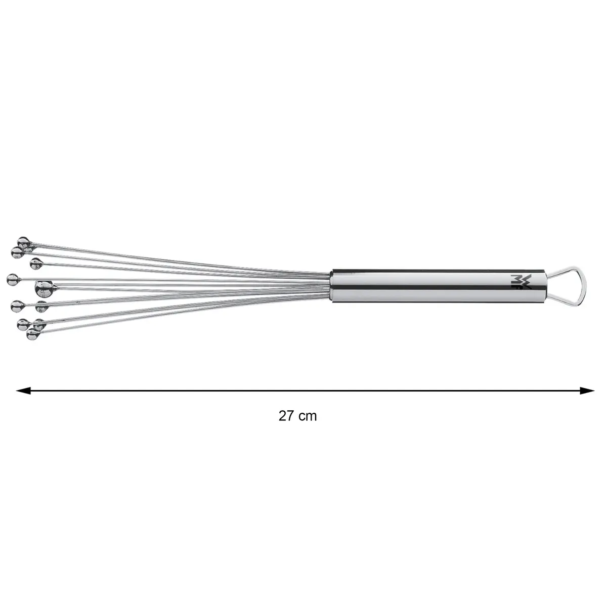 WMF Profi Plus Whisk - 27 cm, Stainless Steel Balls, Cromargan Stainless Steel, Partially Matte | Professional Kitchen Utensil - view 3