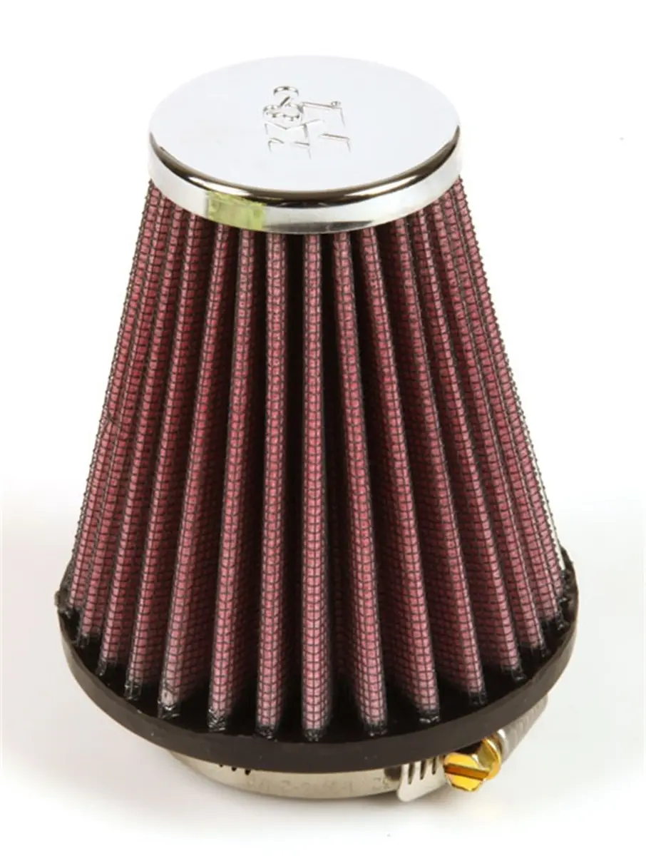 K&N High-Flow Universal Clamp-On Air Filter 2.0625 In Flange Diameter | Reusable, High Performance - view 6