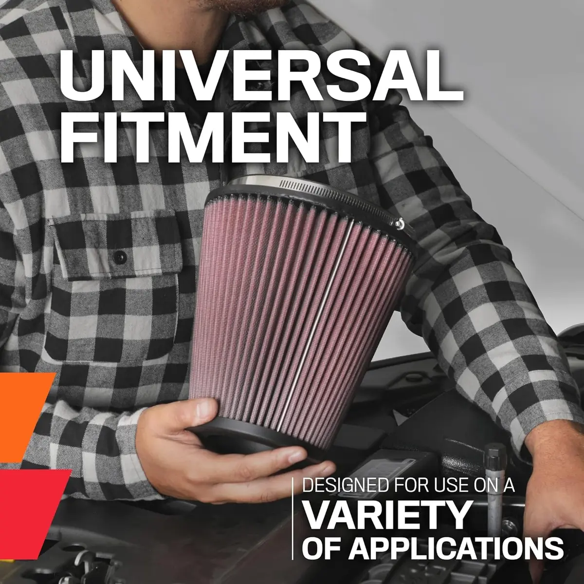 K&N RR-3003 High-Flow Original Lifetime Reverse Conical Universal Air Filter: 12.7 cm (5 In) Height | Engineered Power & 4 Layers of Protection - view 8