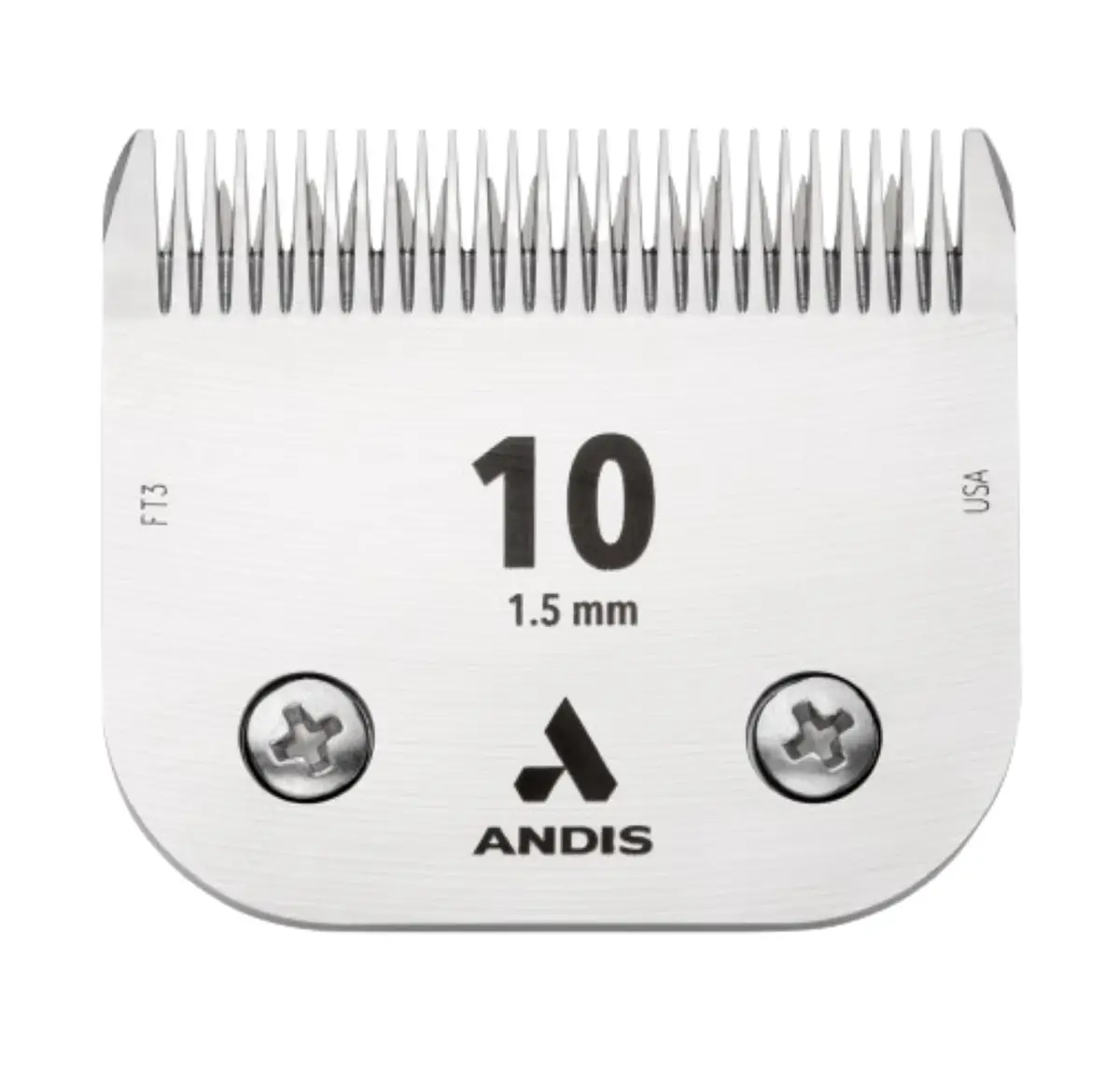 Andis Ultra Edge Dog Clipper Blade 10 | Carbon Steel, Heat & Rust Resistant (0.25 inch cut) - main product image