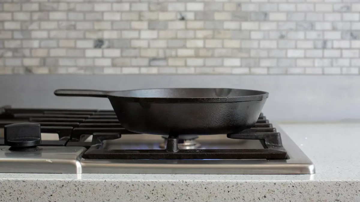 Lodge 9 Inch Seasoned Cast Iron Skillet | Naturally Non-Stick & Oven Safe - view 2