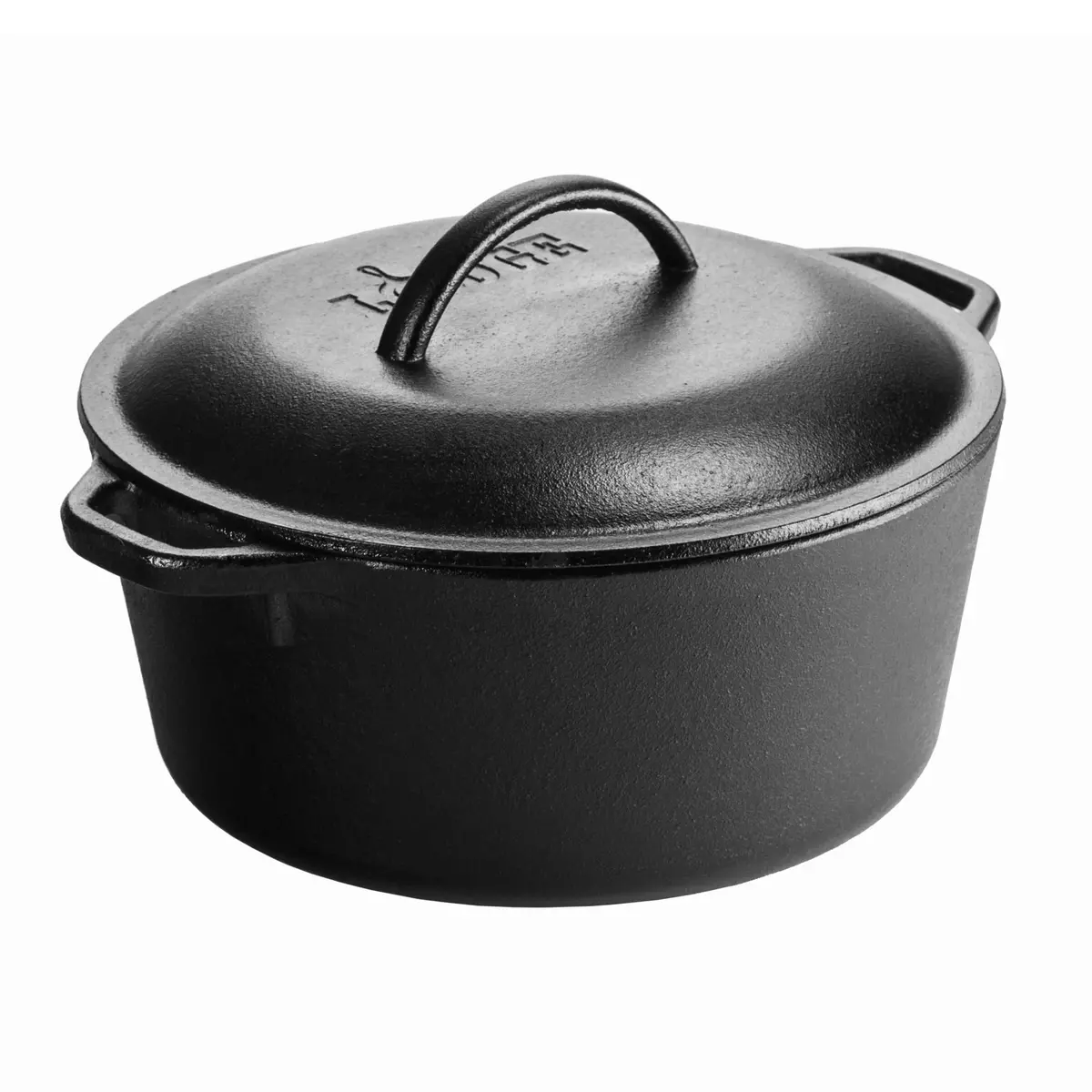 Lodge Cast Iron Dutch Oven with Loop Handle, Oven-Safe, 5 Quart (4.7 L) | Sourdough Bread Baking & Slow Cooking - main product image