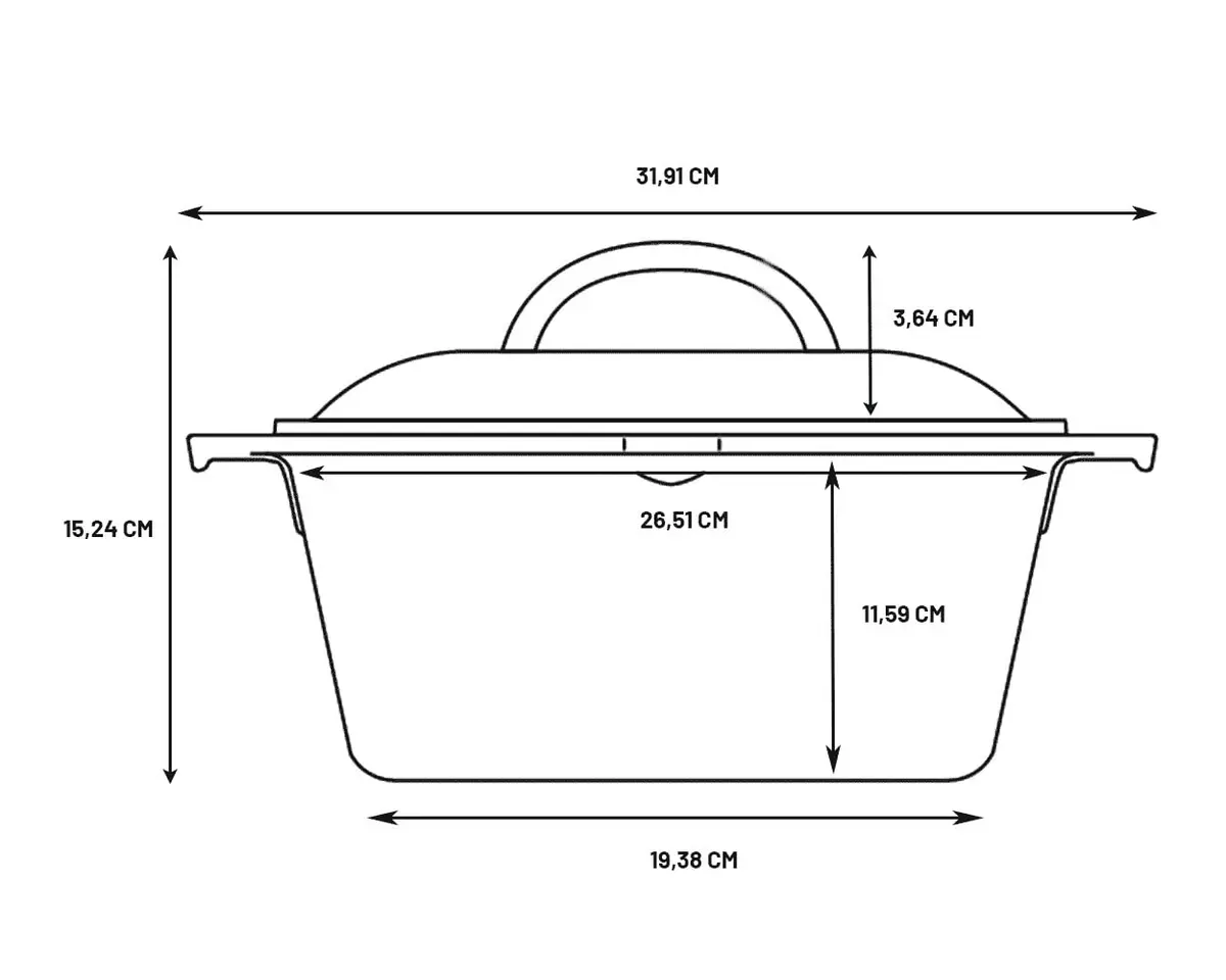 Lodge Cast Iron Dutch Oven with Loop Handle, Oven-Safe, 5 Quart (4.7 L) | Sourdough Bread Baking & Slow Cooking - view 3