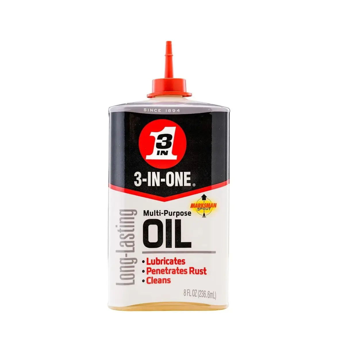 3-IN-ONE Multi-Purpose Oil, 228 ml (8 OZ) | Lubricates, Cleans, Protects Against Rust & Corrosion - main product image