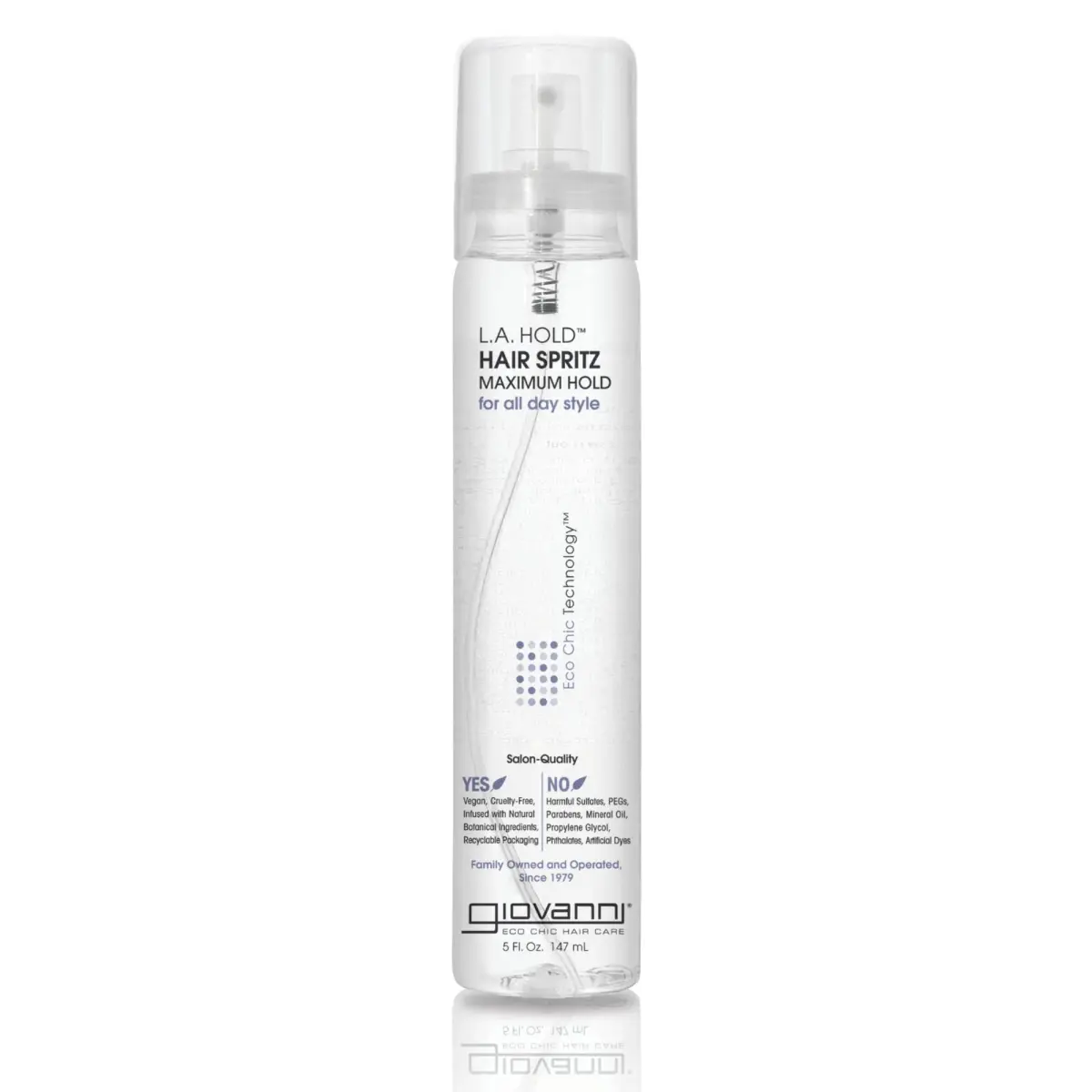 GIOVANNI L.A. Hold Hair Spritz Maximum Hold Styling Spray 148ml (5 fl oz) | Aerosol-Free Pump for Firm Hold - main product image
