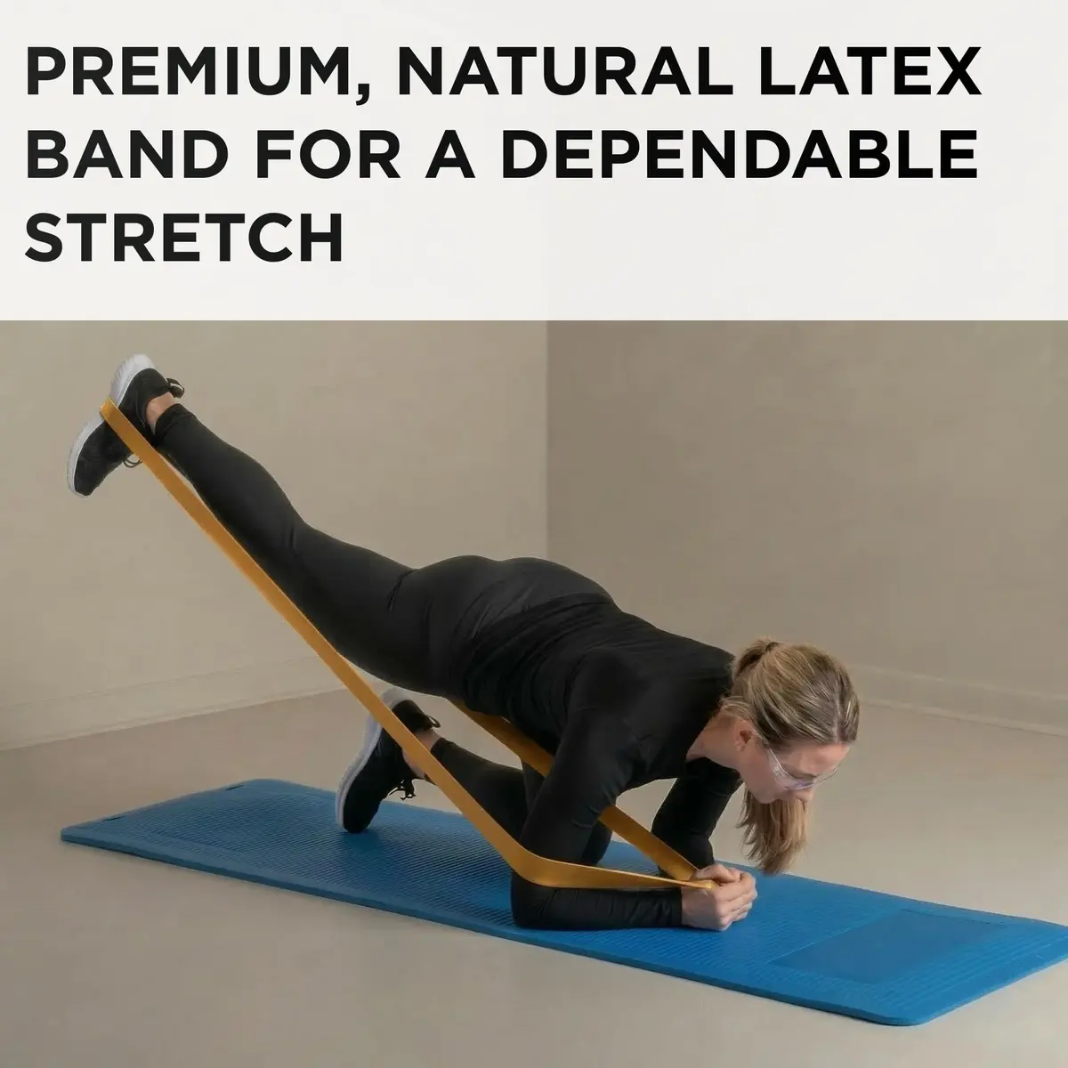 THERABAND Resistance Band, Exercise, Physical Therapy, Workout, Gold | Latex, 6 Yard, Max Resistance - view 4