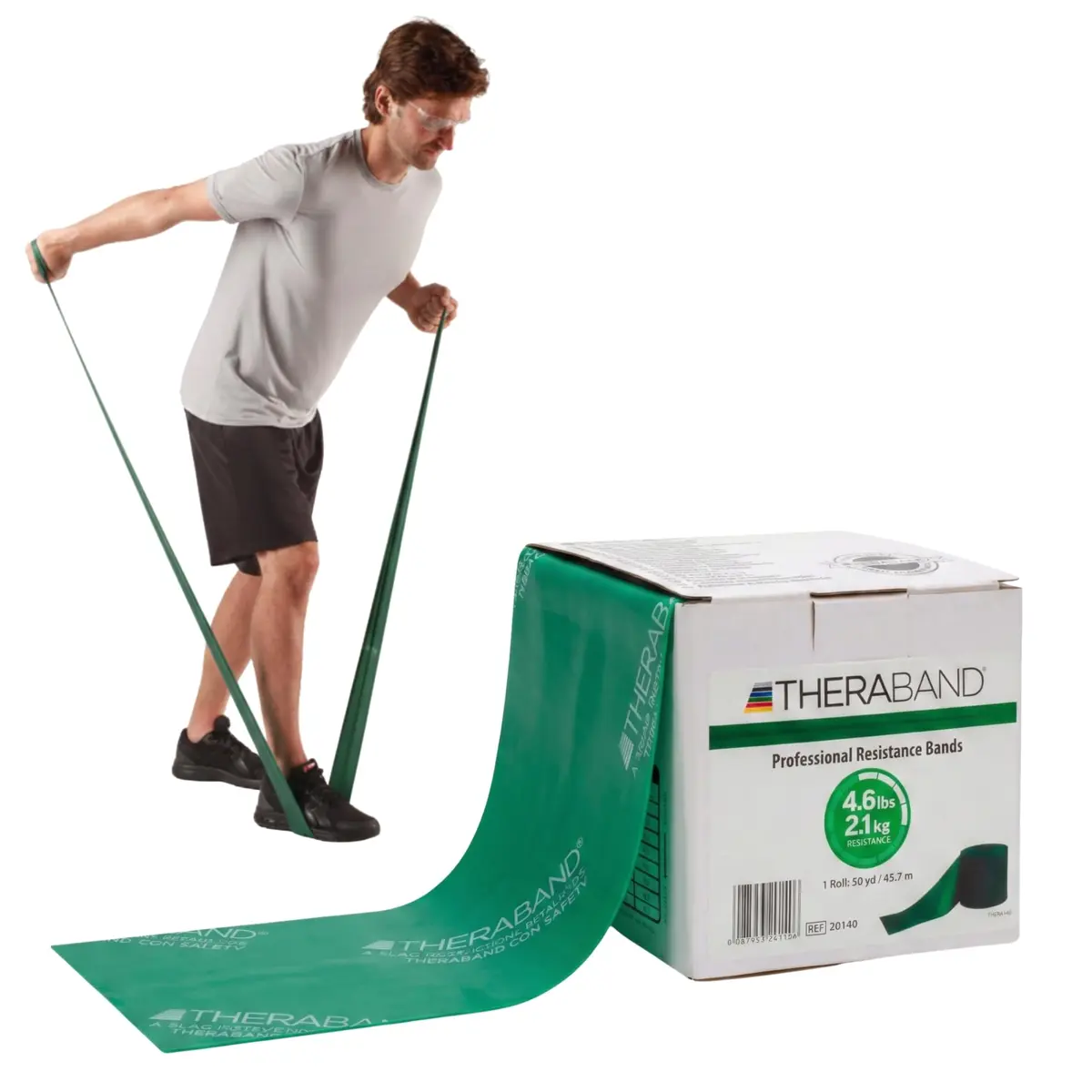 THERABAND Heavy Resistance Latex Exercise Band Roll 50 Yards (4570 cm) | Professional Grade for Strength & Flexibility - main product image