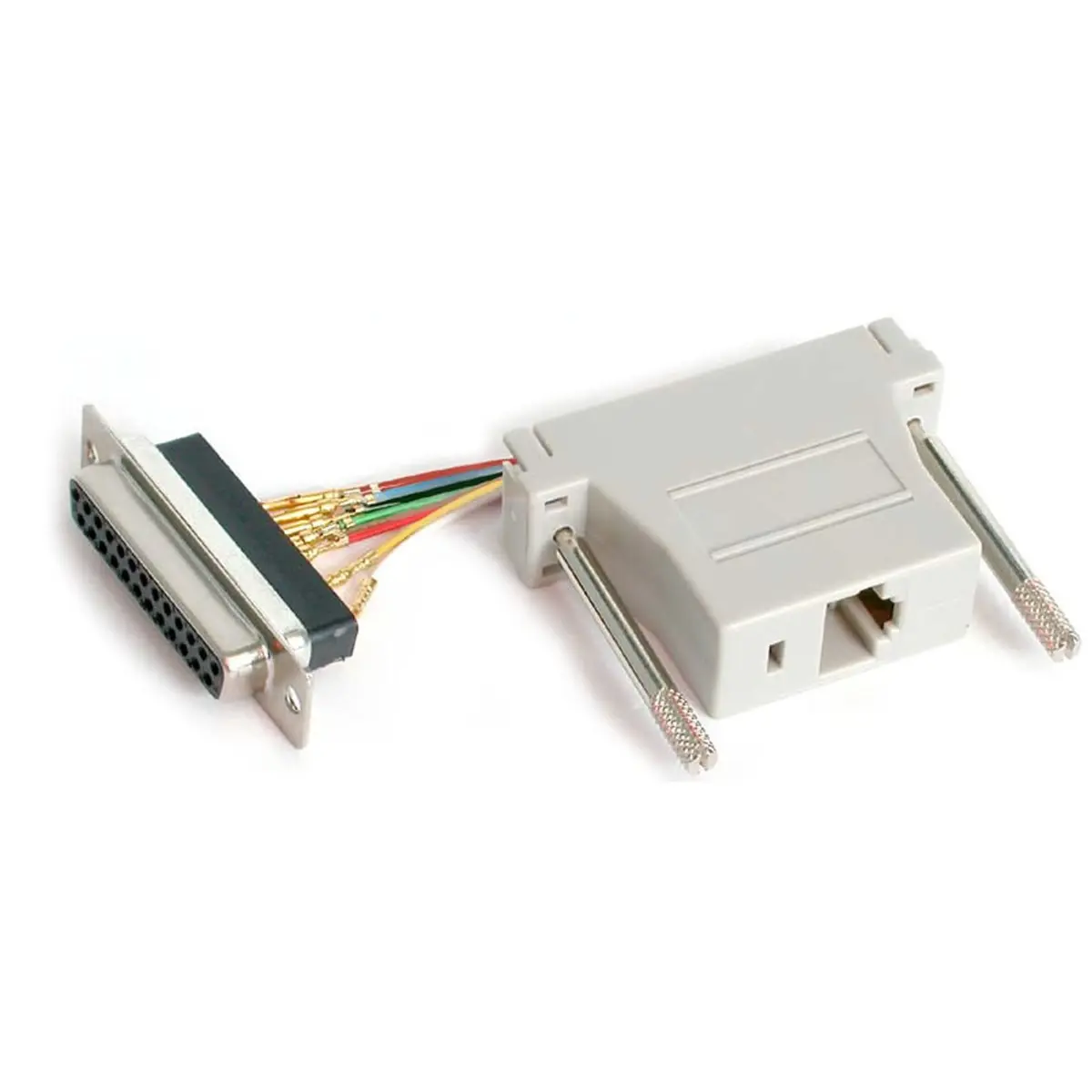 StarTech.com DB25 Female to RJ45 Female Modular Adapter | Connects RS232, RS422, RS485 Devices - main product image