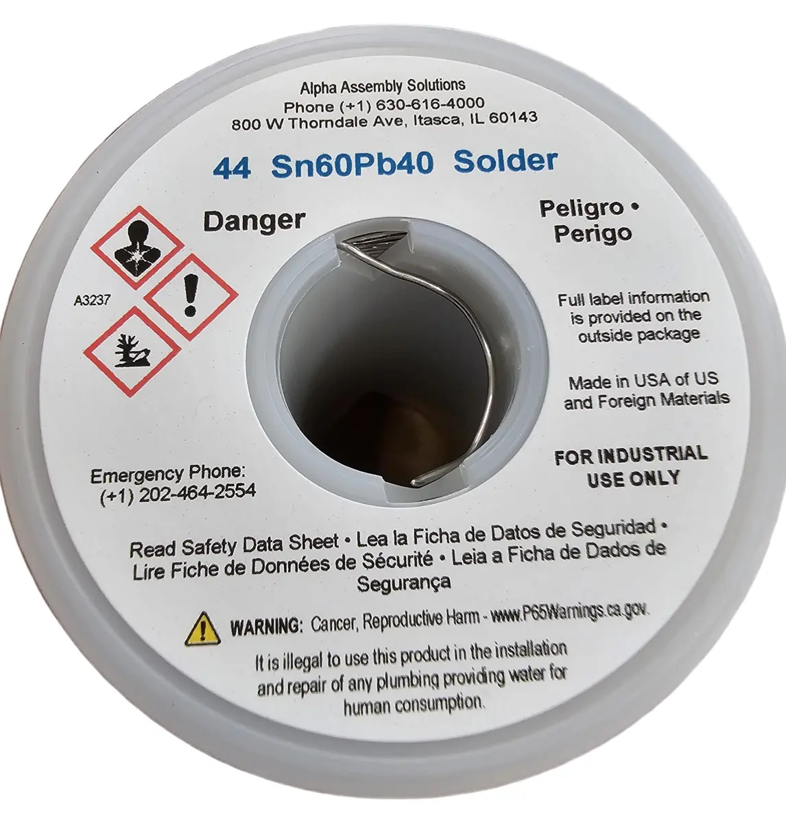 Kester Solder Wire 0.031" (0.80mm) Diameter, 1 lb Spool | High-Quality Electronics Soldering - view 3