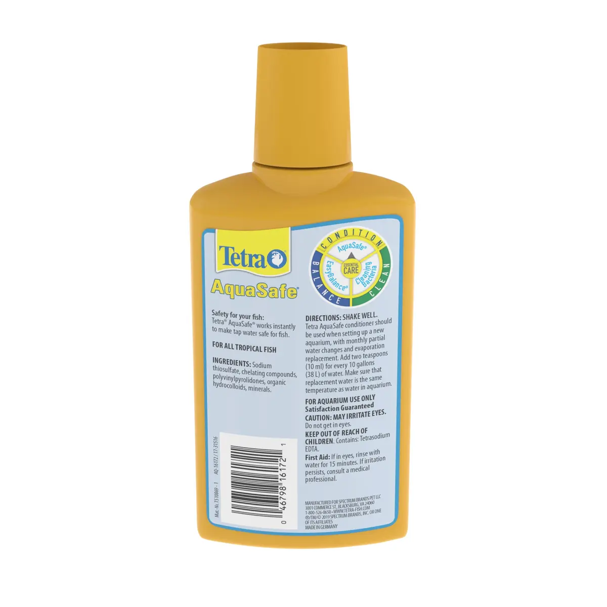 Tetra AquaSafe Fish Tank Water Conditioner 8.45 fl oz | Instantly Removes Chlorine & Reduces Fish Stress - view 2