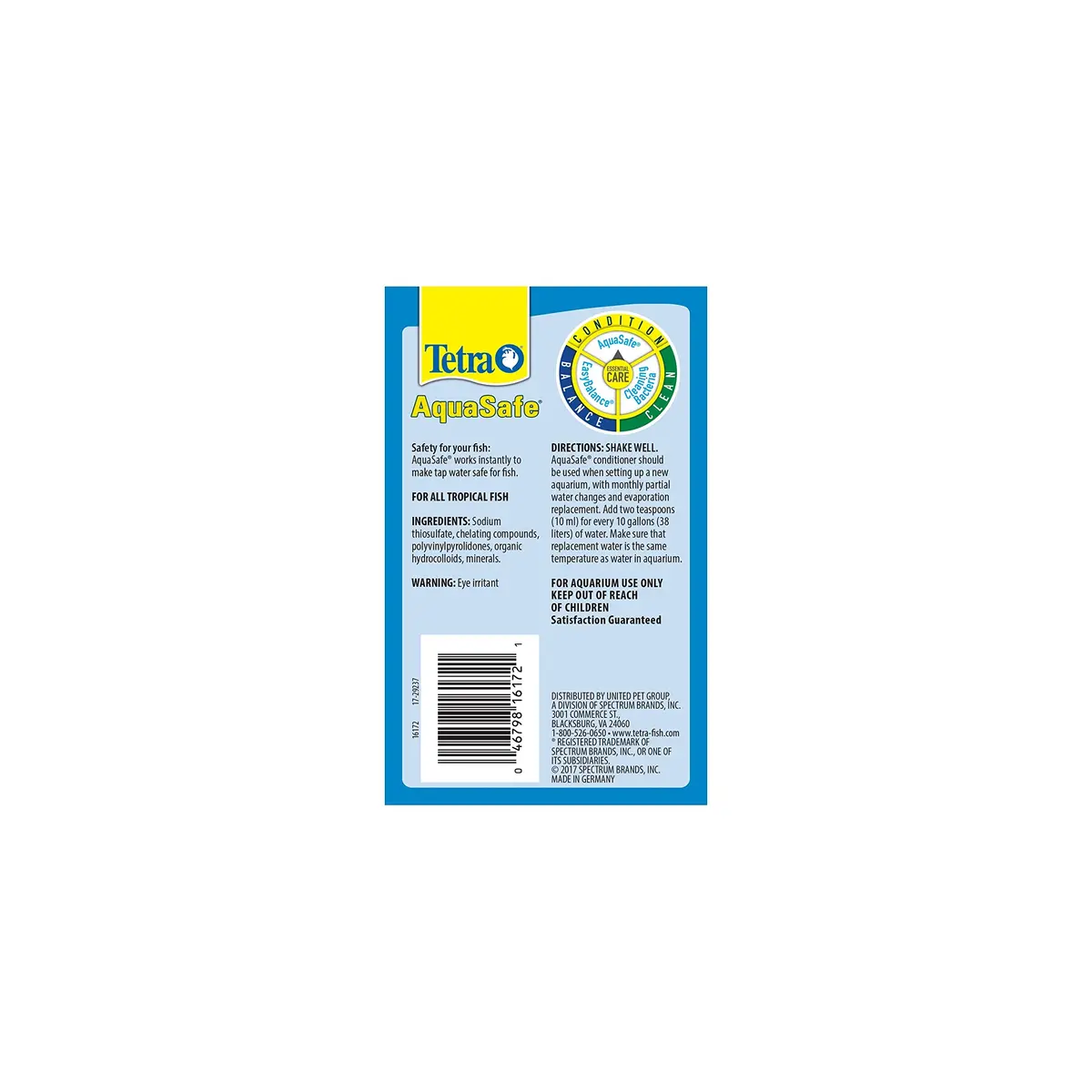 Tetra AquaSafe Fish Tank Water Conditioner 8.45 fl oz | Instantly Removes Chlorine & Reduces Fish Stress - view 3
