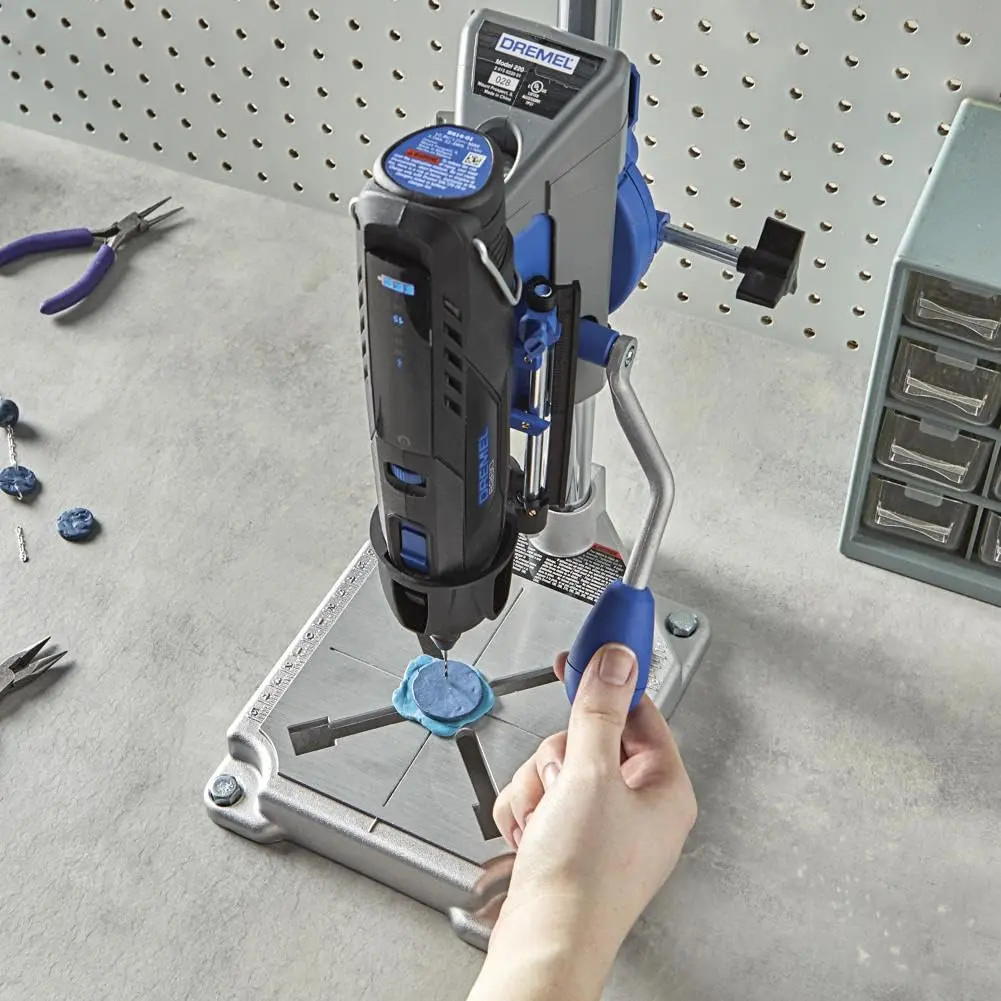Dremel 220-01 Workstation Drill Press Stand with Flex Shaft Tool Stand, 2-Inch Depth | Precision Drilling & Polishing for DIY Projects - view 6