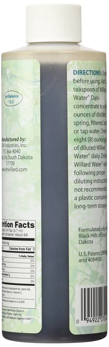 Willard Water XXX Dark Multi-Vitamin, 8 Ounce | USA-Imported Liquid Multivitamin - view 3