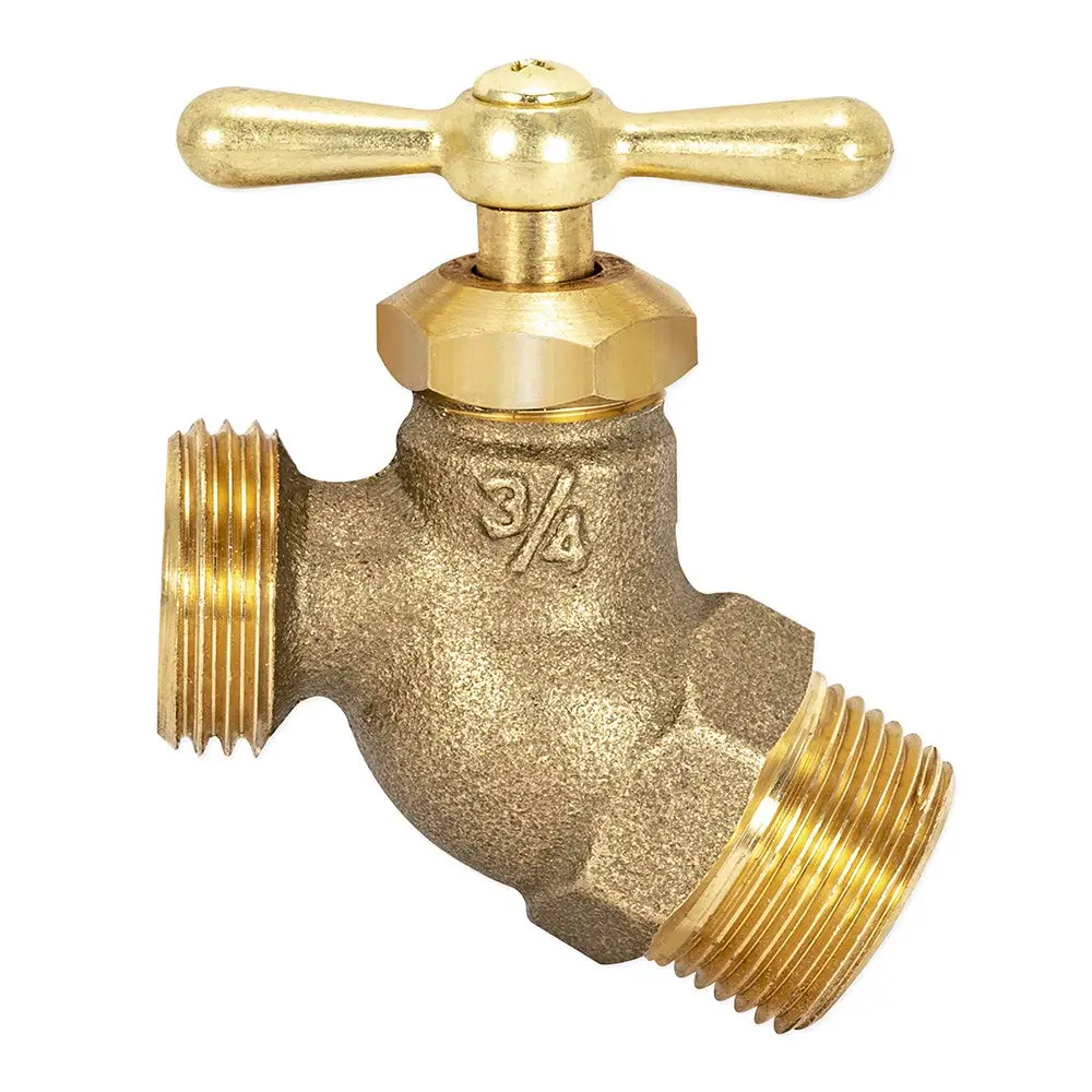 Eastman Male No-Kink Hose Bibb, 3/4 Inch MIP Brass Fitting | Heavy-Duty Irrigation Valve - main product image