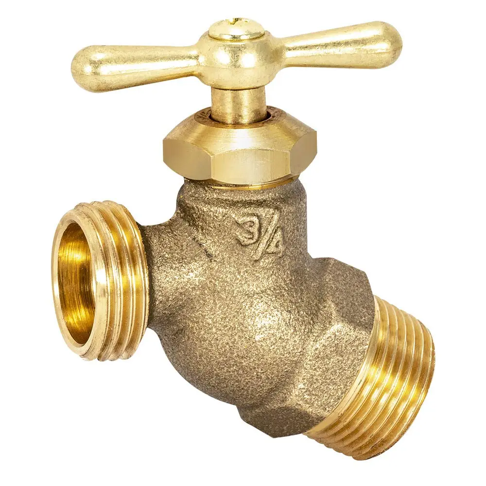 Eastman Male No-Kink Hose Bibb, 3/4 Inch MIP Brass Fitting | Heavy-Duty Irrigation Valve - view 3