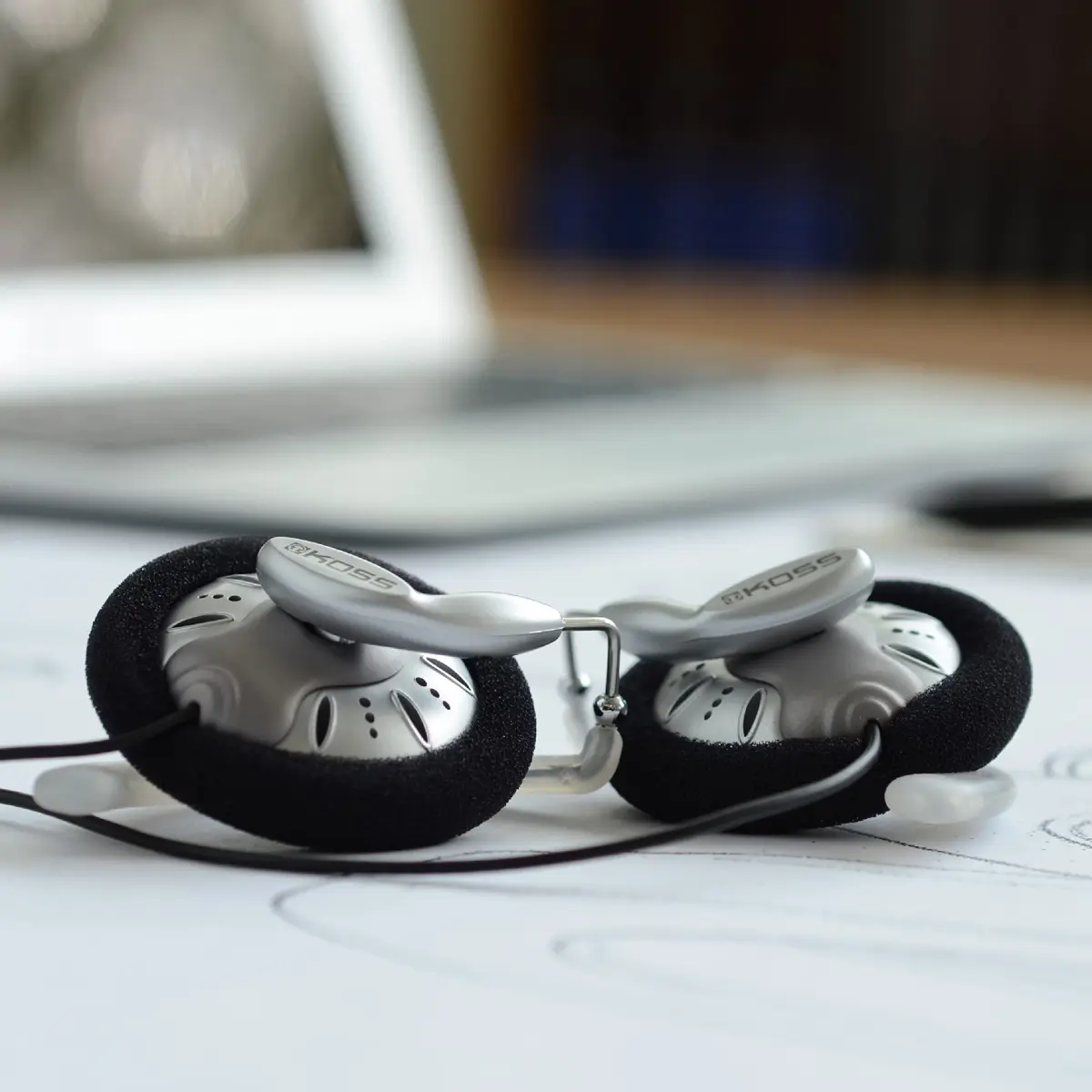Koss KSC75 On-Ear Clip Headphones | 15Hz-25kHz Frequency Response, 60 Ohm Impedance - view 2