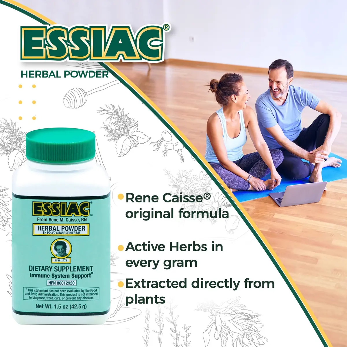 Essiac Powder Herbal Supplement 1.5 oz | Powerful Antioxidant & Detox Support from USA - view 2