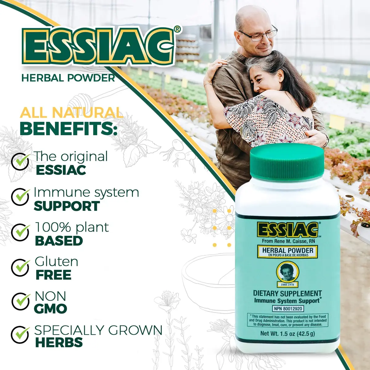 Essiac Powder Herbal Supplement 1.5 oz | Powerful Antioxidant & Detox Support from USA - view 3