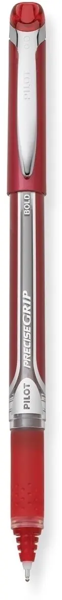Pilot Precise Grip Liquid Ink Rolling Ball Stick Pens, Bold Point, Red Ink | Skip-Free, Water & Fade Resistant (12-pack, 1.0mm) - view 2