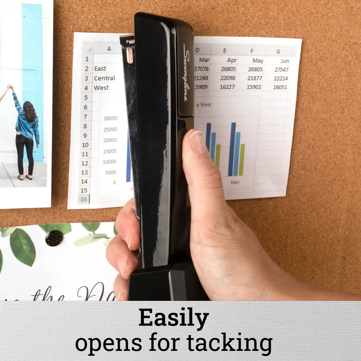 Swingline 747 Classic Stapler, 30 Sheet Capacity | Jam-Free Metal Desktop Stapler in Black - view 7